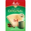 Melitta Filtertüten Original 1x4, Größe 4, Naturbraun, 40 Stück