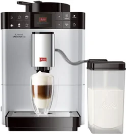 Melitta Caffeo Varianza CSP F570-101 Kaffeevollautomat Mit Milchbehälter, One Touch Funktion - Silber -Melitta 0b79df445c3b3c4e06a8290b6a28c8b9