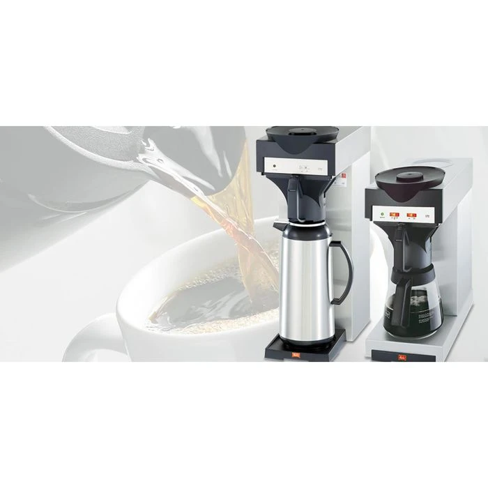 Melitta Kaffeemaschine M 170 MT, 20347, Für Thermoskanne, 14 Tassen, Silber-schwarz 4 Melitta Kaffeemaschine M 170 MT, 20347, Für Thermoskanne, 14 Tassen, Silber-schwarz – Bild 2