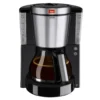 Melitta Filterkaffeemaschine »Melitta® Look® Deluxe 1011-06«, 1,25 L Kaffeekanne, Papierfilter, 1x4, Mit Glaskanne In Schwarz-Edelstahl -Melitta 1464fe68d2388378924ca3e558dc352e