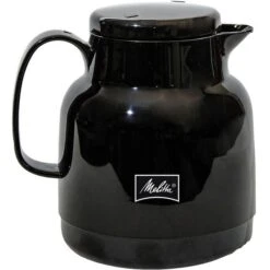 Melitta Thermoskanne 28582, Isolierkanne, Schwarz, Kunststoff, 1 Liter