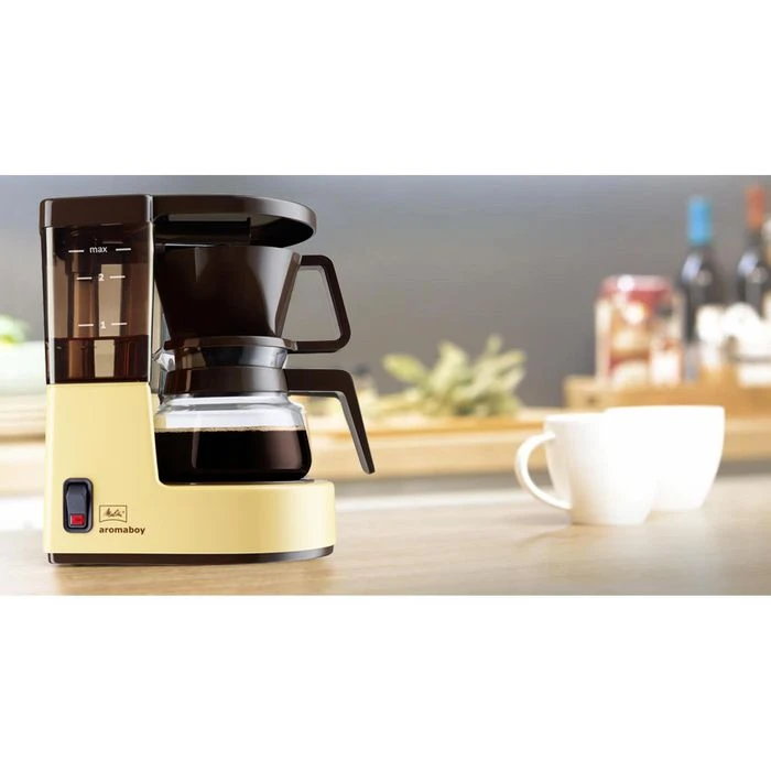 Melitta Kaffeemaschine 1015-03, Aromaboy, Kunststoff, Mit Glaskanne, 2 Tassen, Beige/braun 4 Melitta Kaffeemaschine 1015-03, Aromaboy, Kunststoff, Mit Glaskanne, 2 Tassen, Beige/braun – Bild 2