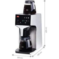 Melitta Kaffeemaschine Cafina XT180-GMC, 31625, Mit Glaskanne, 15 Tassen, Silber-schwarz -Melitta 564e35015a01c2582a8457d35a32970b91f1da2d kaffeemaschine melitta cafina xt180 gmc 31625