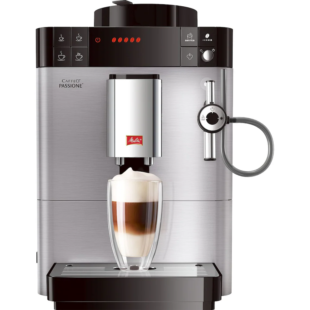 Melitta Kaffeevollautomat »Passione® F54/0-100, Edelstahl«, Moderne Edelstahl-Front, Tassengenau Frisch Gemahlene Bohnen 3 Melitta Kaffeevollautomat »Passione® F54/0-100, Edelstahl«, Moderne Edelstahl-Front, Tassengenau Frisch Gemahlene Bohnen
