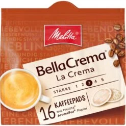 Melitta Kaffeepads BellaCrema La Crema, 16 Pads