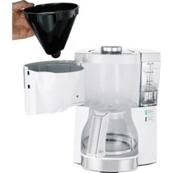 Melitta Kaffeemaschine 1025-05 Look Perfection, Kunststoff, Mit Glaskanne, 15 Tassen, Weiß -Melitta 6d5edff17ee62cec514645cf76966287737de1e5 kaffeemaschine melitta 1025 05 look perfection