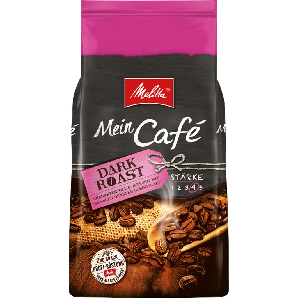 MELITTA Ganze Kaffeebohnen Mein Café Dark Roast 8x1 Kg Charaktervoll Intensiv 4 MELITTA Ganze Kaffeebohnen Mein Café Dark Roast 8x1 Kg Charaktervoll Intensiv – Bild 2