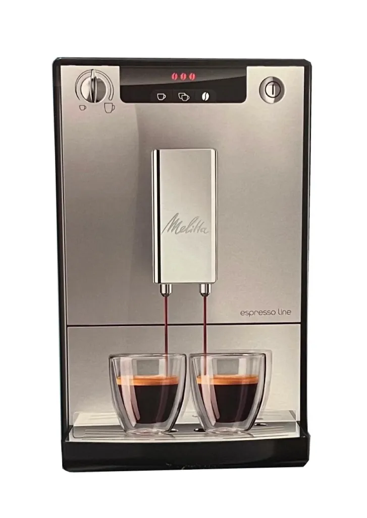 Melitta EspressoLine E950-213 Kaffeevollautomat, Silber/Schwarz 3 Melitta EspressoLine E950-213 Kaffeevollautomat, Silber/Schwarz