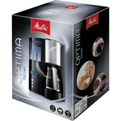 Melitta Optima Timer 100801 Bk, Filterkaffeemaschine Mit Glaskanne Und Timer-Funktion, Abnehmbarer Wassertank, Schwarz -Melitta 8b4981cc58ca915dbaca9a95accb0c86