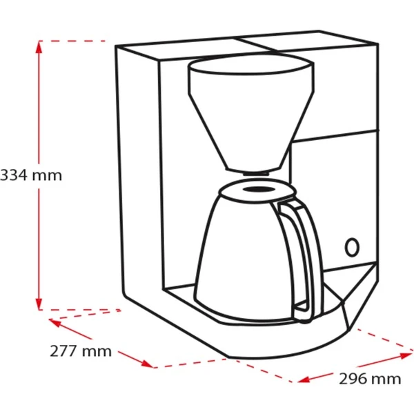 Melitta AromaElegance Therm, Filtermaschine (edelstahl/schwarz) – Bild 2
