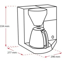 Melitta AromaElegance, Filtermaschine (silber, Silber) -Melitta Melitta AromaElegance Filtermaschine@@9gca0m80 4