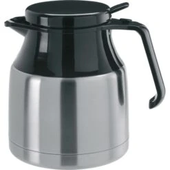 Melitta Thermoskanne 20768, Isolierkanne, Silber, Edelstahl, 1,3 L