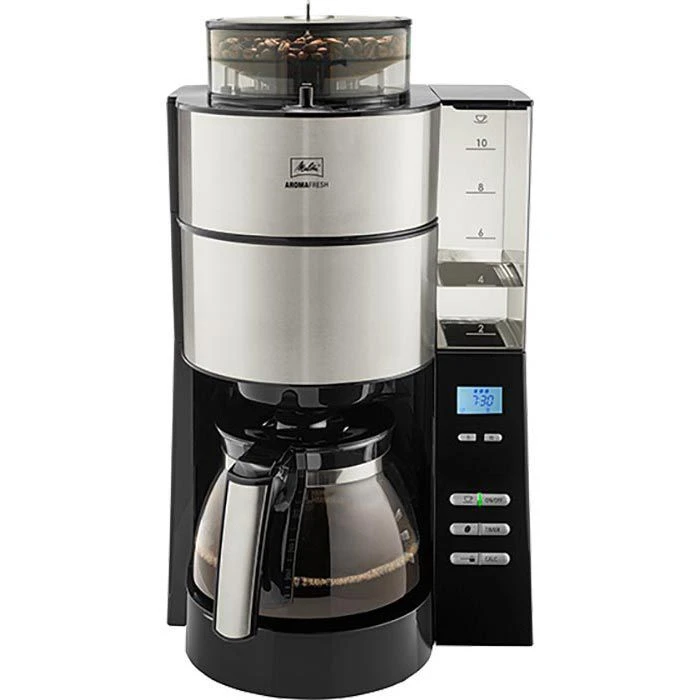 Melitta AromaFresh 1021-01, Kaffeemaschine Mit Mahlwerk, Glaskanne, Schwarz, Für 10 Tassen 3 Melitta AromaFresh 1021-01, Kaffeemaschine Mit Mahlwerk, Glaskanne, Schwarz, Für 10 Tassen