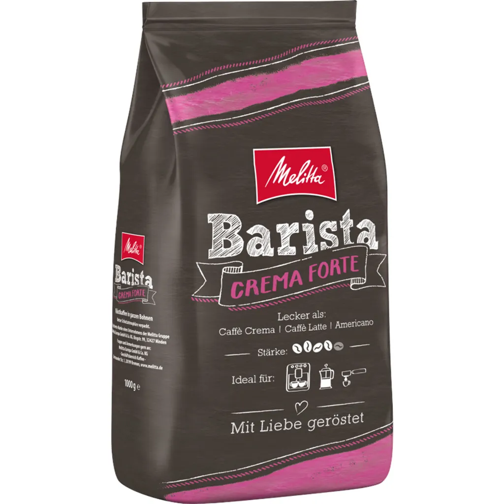 MELITTA Ganze Kaffeebohnen Barista Crema Forte 1 Kg Kräftig Und Vollmundig 5 MELITTA Ganze Kaffeebohnen Barista Crema Forte 1 Kg Kräftig Und Vollmundig – Bild 3