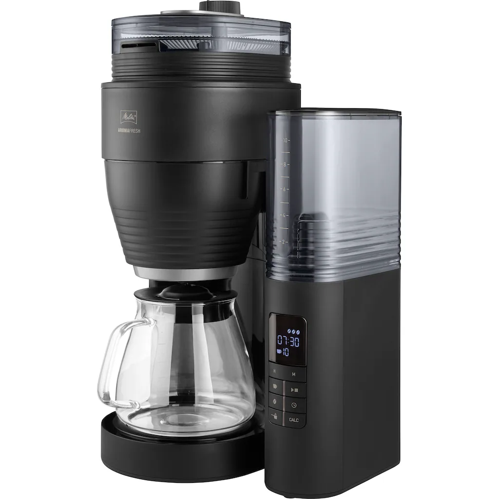 Melitta Kaffeemaschine Mit Mahlwerk »AromaFresh X 1030-06«, 1,25 L Kaffeekanne, Papierfilter, 1x4, 11 Mahlgradeinstellungen,Kaffeebohnen/-pulver, Timer,Warmhalteplatte 4 Melitta Kaffeemaschine Mit Mahlwerk »AromaFresh X 1030-06«, 1,25 L Kaffeekanne, Papierfilter, 1x4, 11 Mahlgradeinstellungen,Kaffeebohnen/-pulver, Timer,Warmhalteplatte – Bild 2
