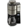 Melitta Kaffeemaschine Mit Mahlwerk »AromaFresh«, 1,25 L Kaffeekanne, Papierfilter, 1x4, Glas 1021-03 Anthrazit