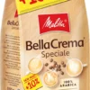 MELITTA Ganze Kaffeebohnen BellaCrema Speciale 1100g Milder Geschmack Stärke 2