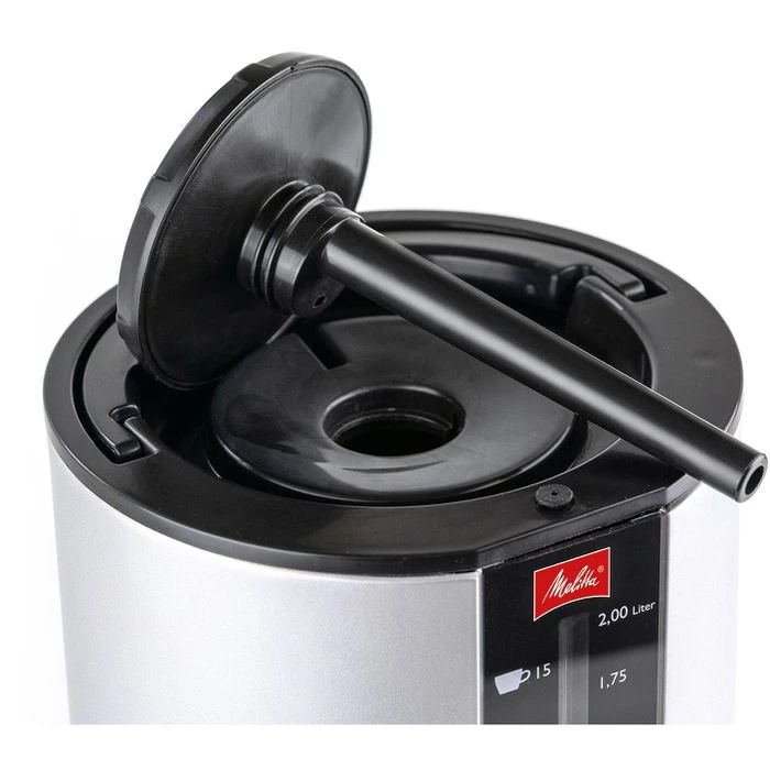 Melitta Thermoskanne XT Coffee Carrier, Silber, Edelstahl, 2 L 6 Melitta Thermoskanne XT Coffee Carrier, Silber, Edelstahl, 2 L – Bild 4