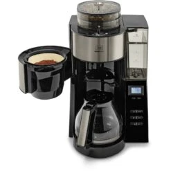 Melitta Kaffeemaschine Mit Mahlwerk »AromaFresh«, 1,25 L Kaffeekanne, Papierfilter, 1x4, Glas 1021-03 Anthrazit -Melitta f6f82c62827ee95b4d6f269d232ad4a3