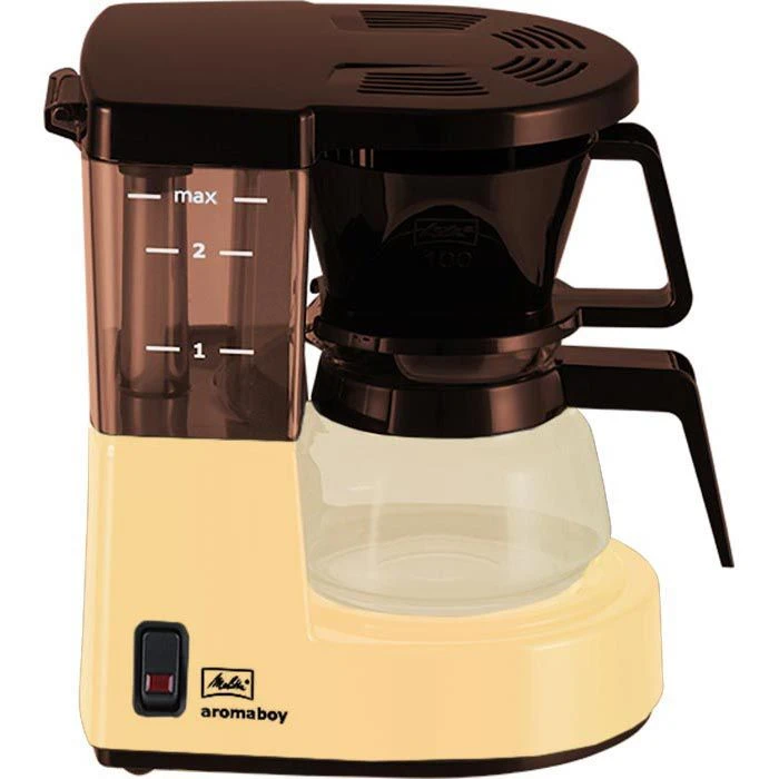 Melitta Kaffeemaschine 1015-03, Aromaboy, Kunststoff, Mit Glaskanne, 2 Tassen, Beige/braun 6 Melitta Kaffeemaschine 1015-03, Aromaboy, Kunststoff, Mit Glaskanne, 2 Tassen, Beige/braun – Bild 4