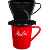 Kaffeefilter 1x2® Schwarz & Melitta® Porzellanbecher -Melitta handfiltration melitta porzellanbecher kaffeefilter 1x2 standard set 6761197