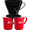 Kaffeefilter 1x4® & 2 Melitta® Porzellanbecher