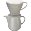 Melitta Kaffeefilter Aus Porzellan 1x4® & Porzellankanne 0,6L Grau -Melitta handfiltration melitta porzellanfilter porzellankanne grau 6768456