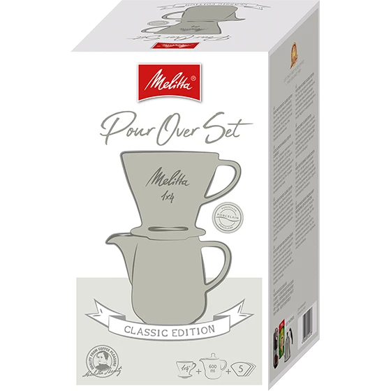Melitta Kaffeefilter Aus Porzellan 1x4® & Porzellankanne 0,6L Grau 4 Melitta Kaffeefilter Aus Porzellan 1x4® & Porzellankanne 0,6L Grau – Bild 2