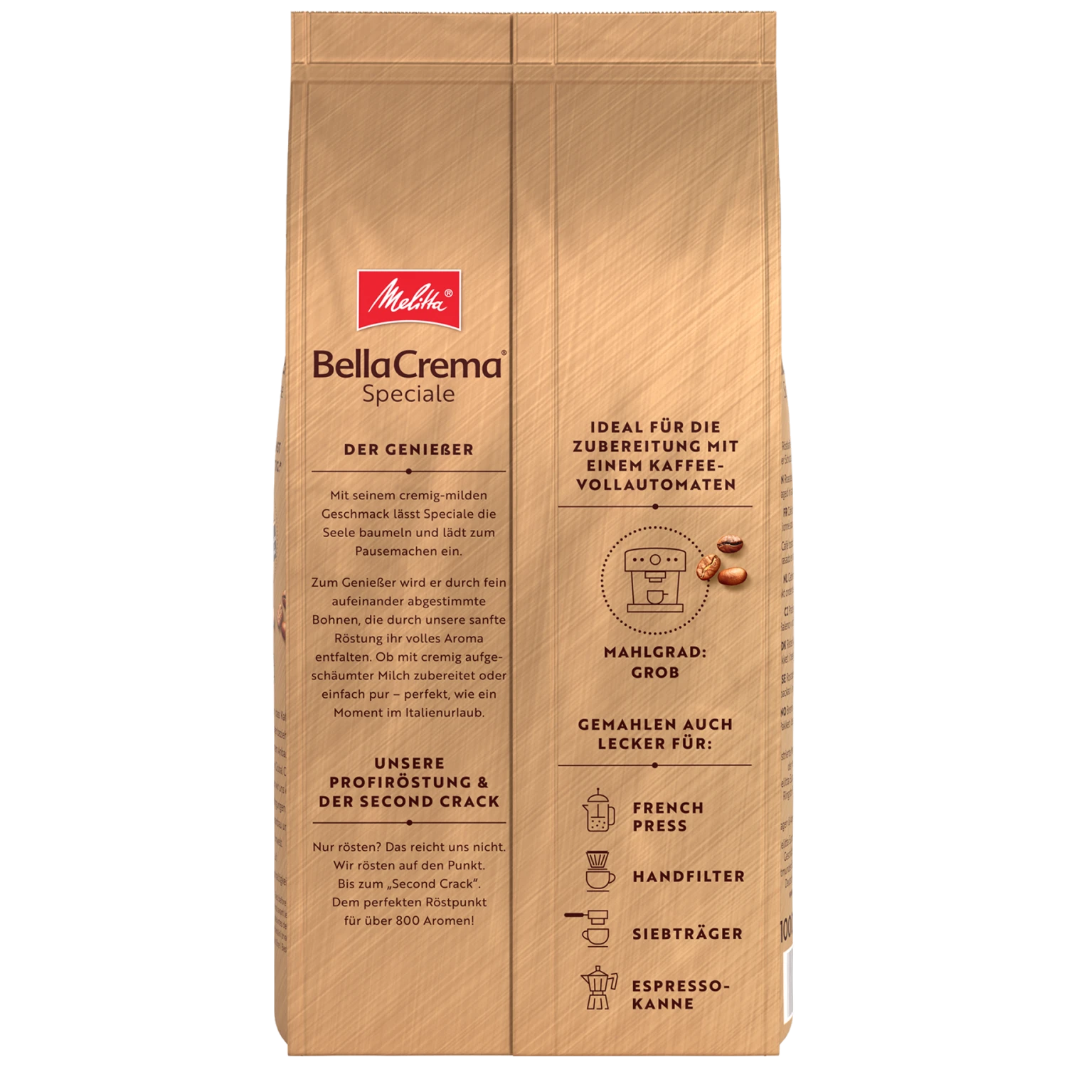 Melitta® BellaCrema® Speciale | Kaffeebohnen 1000g 5 Melitta® BellaCrema® Speciale | Kaffeebohnen 1000g – Bild 3