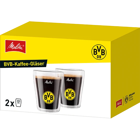 Melitta Doppelwandige Kaffee-Gläser BVB 4 Melitta Doppelwandige Kaffee-Gläser BVB – Bild 2